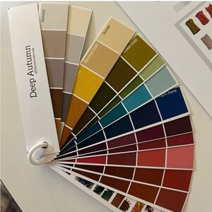 Deep Autumn Color Swatch Fan- Personal Color Seasonal Analysis